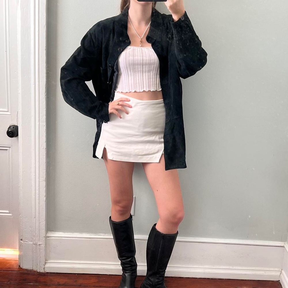 Vintage black suede jacket